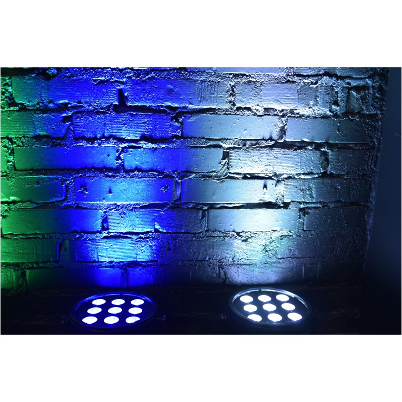 LIGHT4ME LED PAR 9X10W MKII RGBW pilot IR - obrazek 6