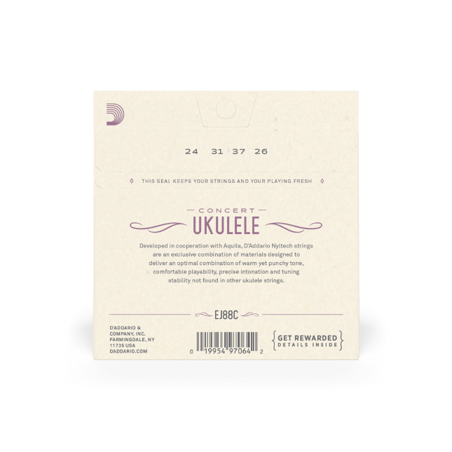 Daddario EJ88C struny do ukulele - obrazek 2