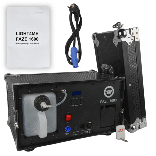 LIGHT4ME FAZE 1600 wytwornica dymu mgły fazer pilot timer - obrazek 3