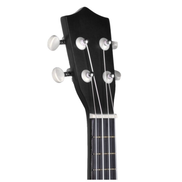 NN UK 01 BLACK ukulele sopranowe czarne pokrowiec