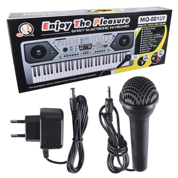 MQ 001 UF KEYBOARD klawisze organy z mikrofonem dl - obrazek 12