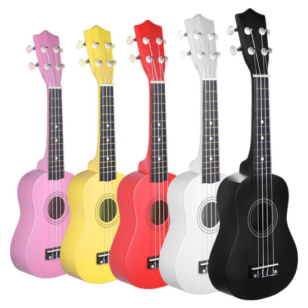 NN UK 01 BLACK ukulele sopranowe czarne pokrowiec - obrazek 7