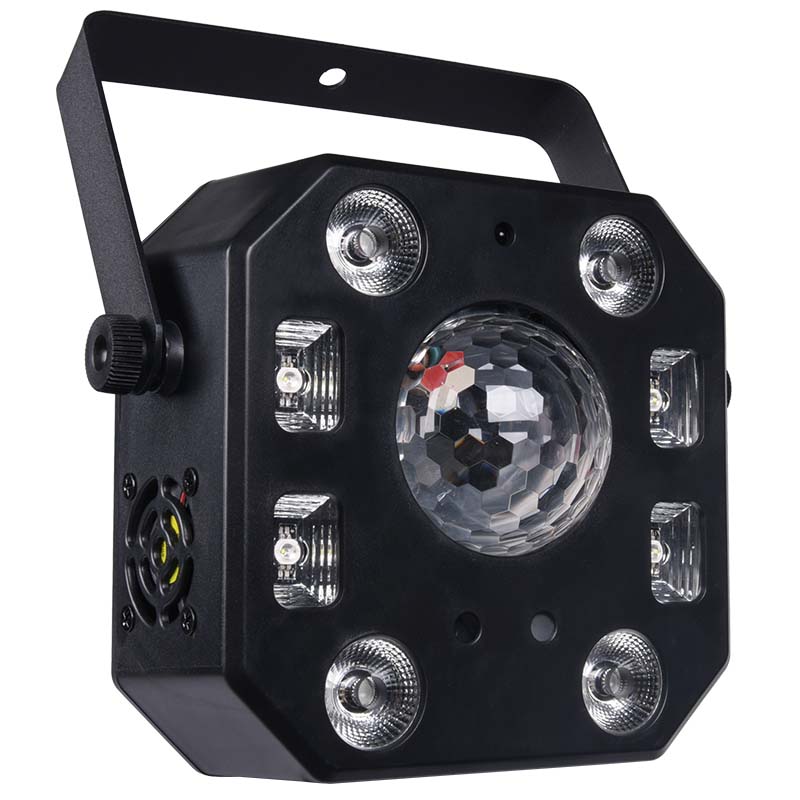 LIGHT4ME TURBO FLOWER efekt disco LED PAR UV kula - obrazek 4
