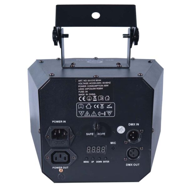 LIGHT4ME SIX EYE BEAM mocny efekt beam LED + PILOT - obrazek 2