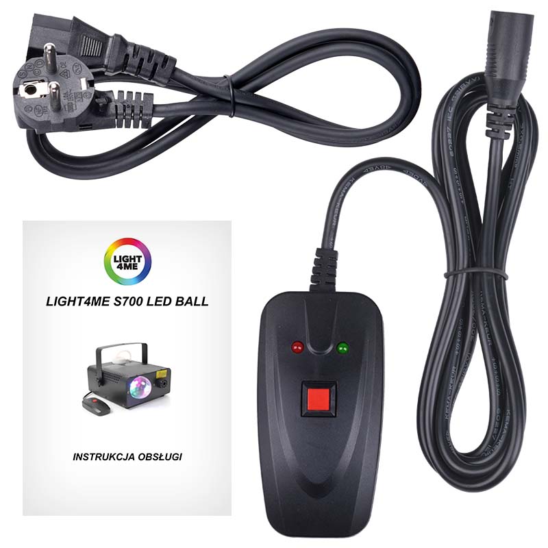 LIGHT4ME S 700W LED BALL wytwornica dymu mgły efek - obrazek 6