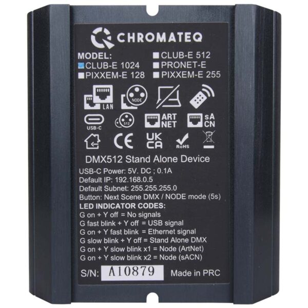 CHROMATEQ CLUB 1024 sterownik DMX + oprogramowanie - obrazek 2