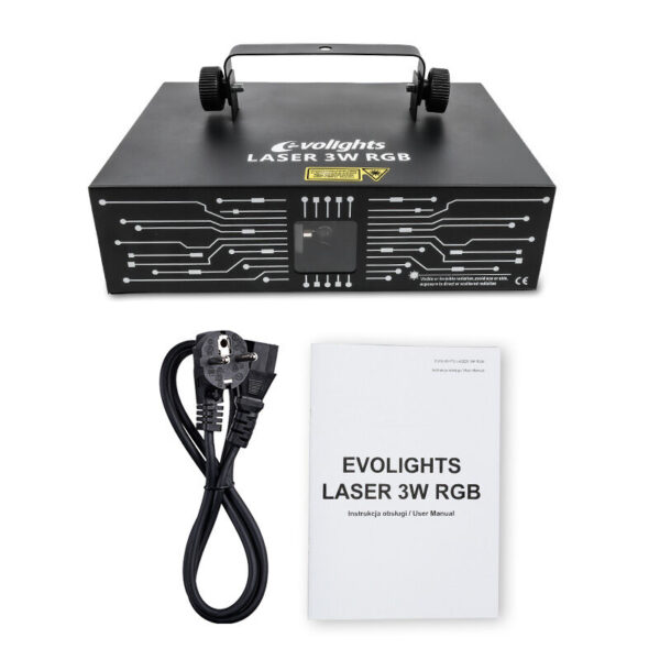 EVOLIGHTS LASER 3W RGB profesjonalne estradowe ośw - obrazek 7