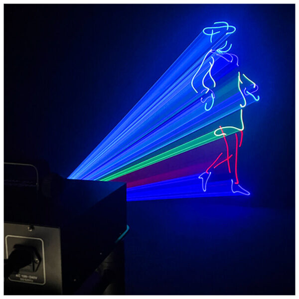 EVOLIGHTS LASER 3W RGB profesjonalne estradowe ośw - obrazek 5