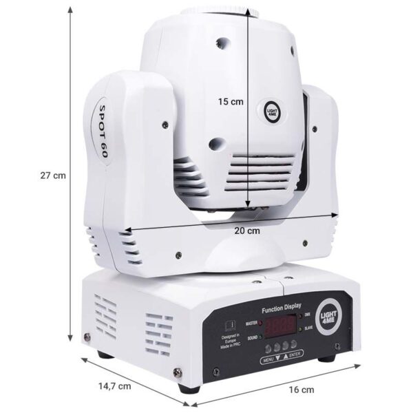 LIGHT4ME MINI SPOT 60 WH MKIII głowa spot LED - obrazek 3