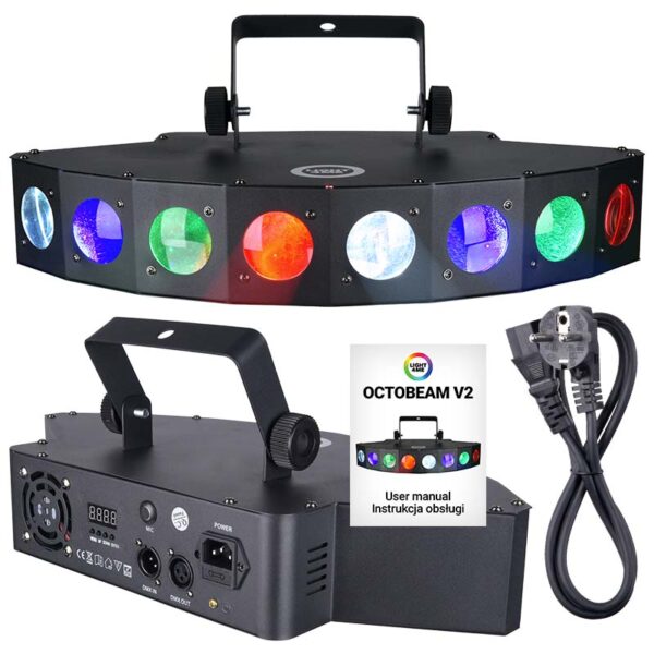 LIGHT4ME OCTOBEAM V2 efekt disco LED reflektor - obrazek 2