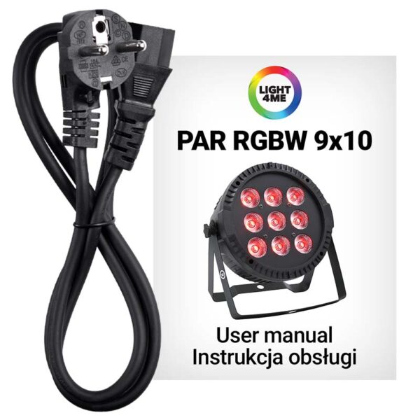 LIGHT4ME PAR RGBW 9x10 reflektor sceniczny LED - obrazek 6