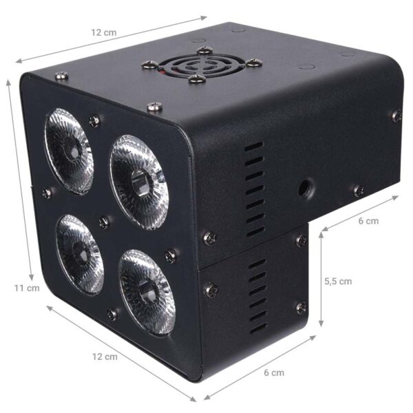 LIGHT4ME QUADRO PAR 4x15W RGBW reflektor sceniczny - obrazek 5