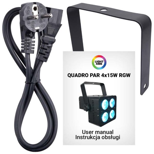 LIGHT4ME QUADRO PAR 4x15W RGBW reflektor sceniczny - obrazek 7