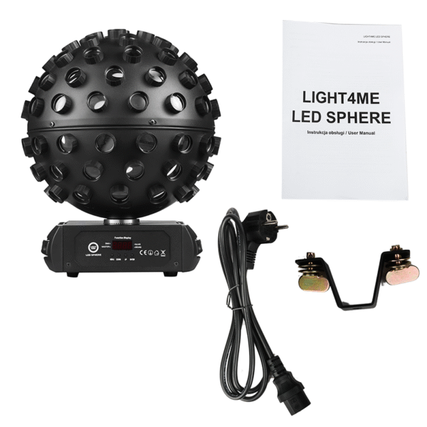 LIGHT4ME LED SPHERE 5x18W RGBWA-UV efekt świetlny - obrazek 6