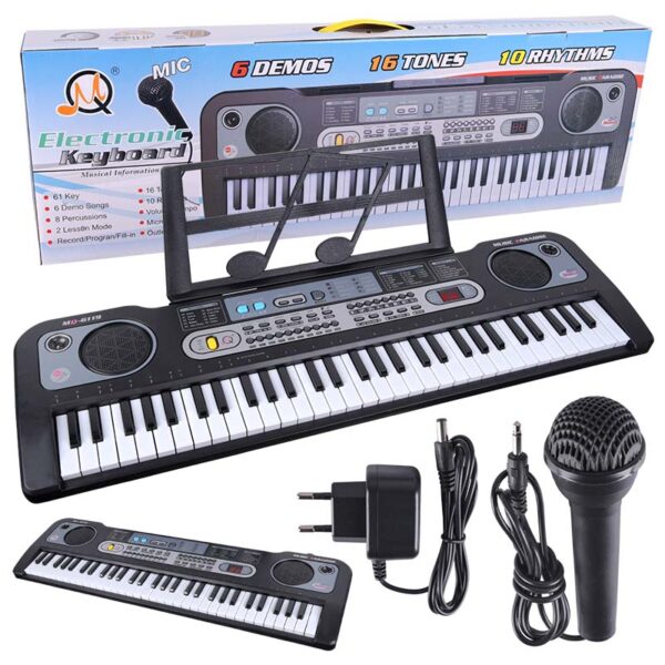 MQ 6119 KEYBOARD klawisze organy z mikrofonem dla