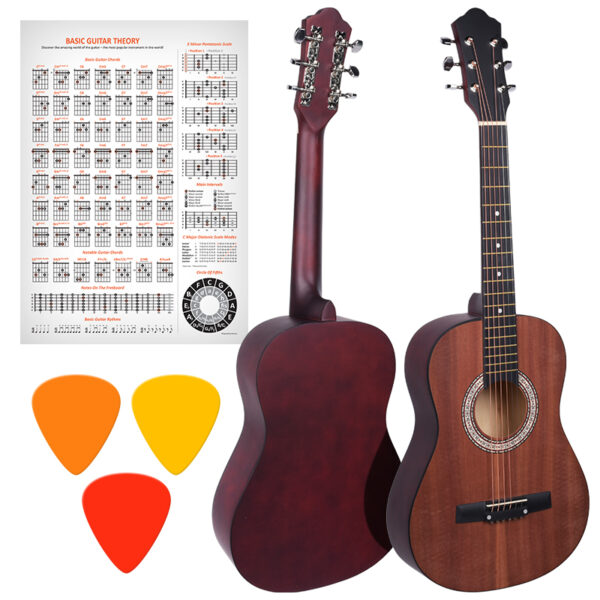NN AG 34 GITARA AKUSTYCZNA 1/2 do nauki gry matowa - obrazek 11