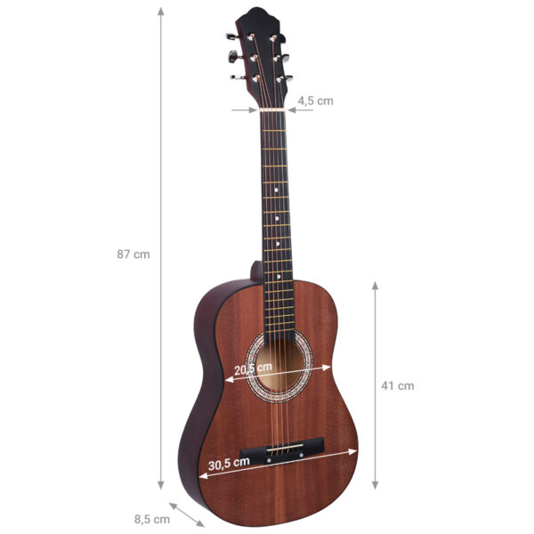 NN AG 34 GITARA AKUSTYCZNA 1/2 do nauki gry matowa - obrazek 9