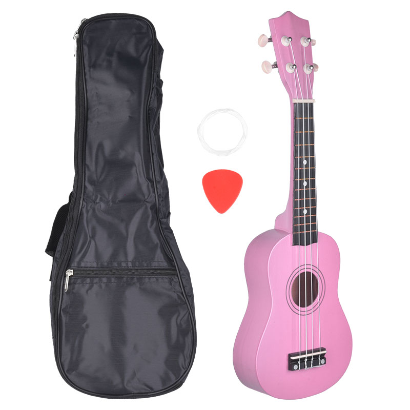 NN UK 01 PINK ukulele sopranowe różowe pokrowiec - obrazek 5