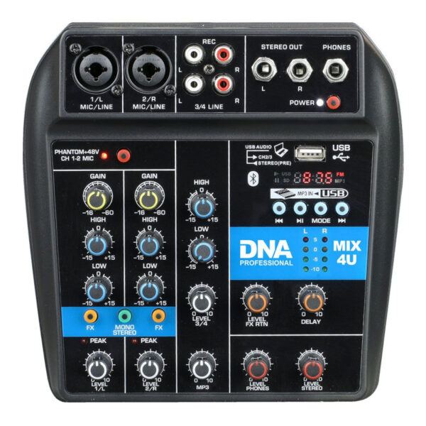 DNA MIX 4U mikser audio USB MP3 Bluetooth analogow - obrazek 8