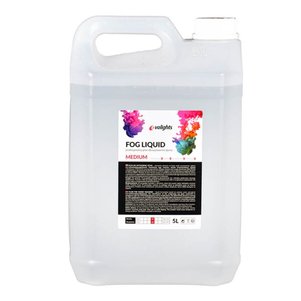 EVOLIGHTS płyn do wytwornicy dymu średni MEDIUM 5L - obrazek 2