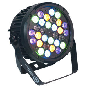 LIGHT4ME BLACK PAR 30x3W RGBA-UV LED reflektor sceniczny