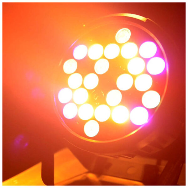 LIGHT4ME BLACK PAR 30x3W RGBA-UV LED reflektor sceniczny - obrazek 4