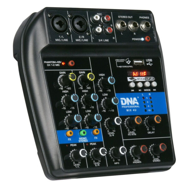 DNA MIX 4U mikser audio USB MP3 Bluetooth analogow - obrazek 6
