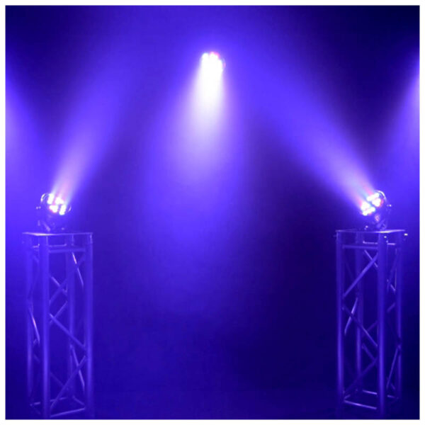LIGHT4ME BLACK PAR 30x3W RGBA-UV LED reflektor sceniczny - obrazek 5