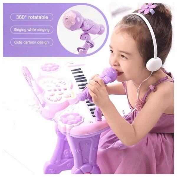 NN PIANINO GOSIA keyboard z mikrofonem dla dzieci - obrazek 6
