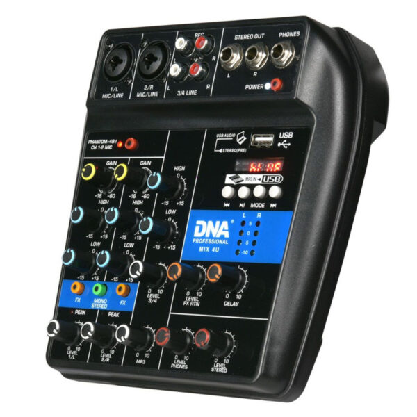 DNA MIX 4U mikser audio USB MP3 Bluetooth analogow - obrazek 5