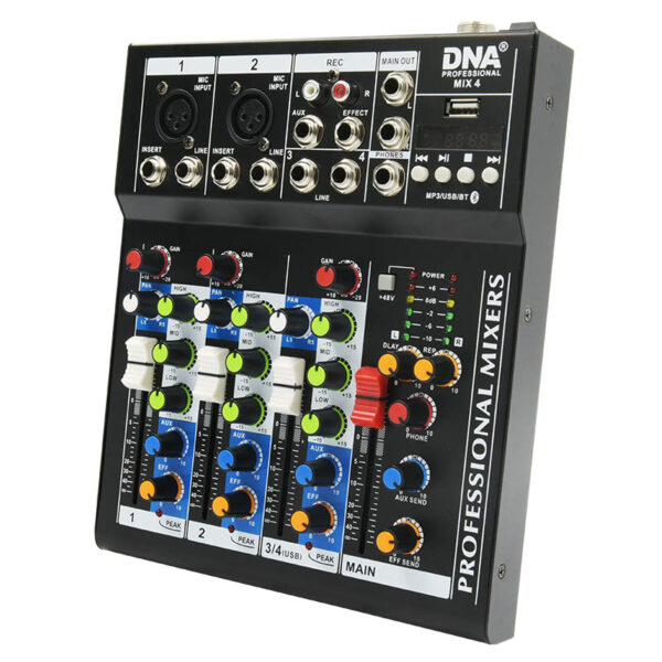 DNA MIX 4 mikser audio USB MP3 analogowy 4 kanały - obrazek 5