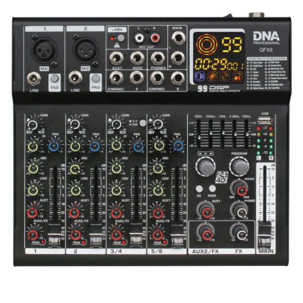 DNA QFX6 analogowy mikser dźwięku
