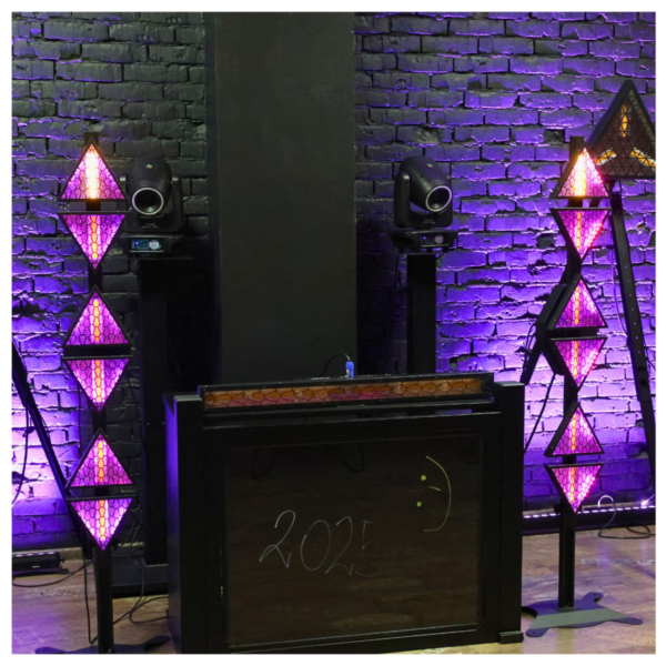 EVOLIGHTS LUMEN ONE 6x60W WW + 96x0,5W RGB LED reflektor sceniczny retro - obrazek 11