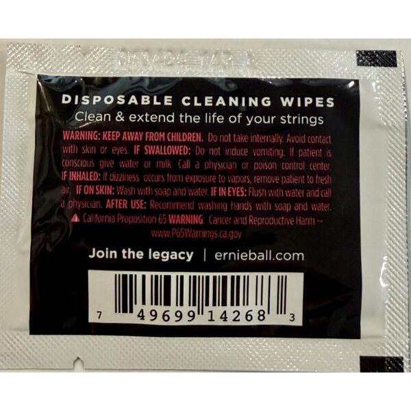 Ernie Ball Wonder Wipes String do czyszczenia strun - obrazek 2