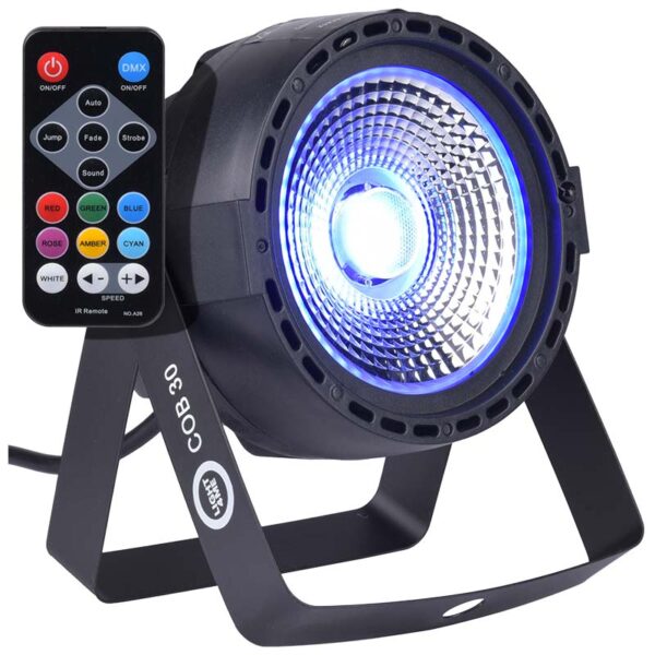 LIGHT4ME COB 30 mocny lekki par LED RGB CZARNY - obrazek 7