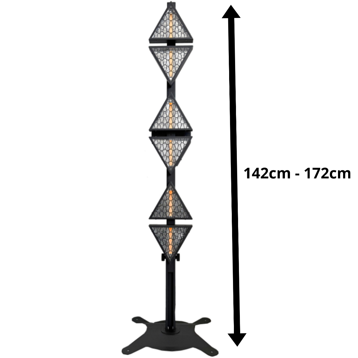EVOLIGHTS LUMEN ONE 6x60W WW + 96x0,5W RGB LED reflektor sceniczny retro - obrazek 12