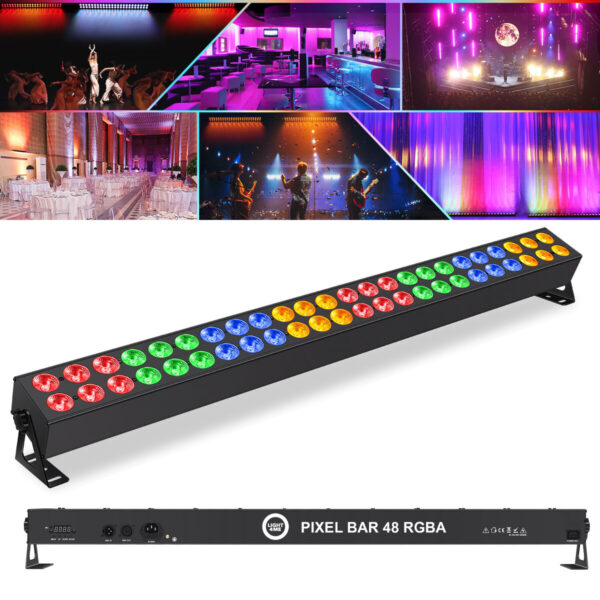 LIGHT4ME PIXEL BAR 48 RGBA listwa oświetleniowa oświetlenie sceniczne dekoracja światłem 48x3W LED - obrazek 6