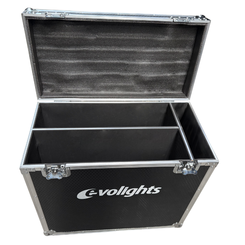 EVOLIGHTS LUMEN 7 RING CASE 2IN1 solidna skrzynia transportowa na 2 reflektory sceniczne retro - obrazek 3