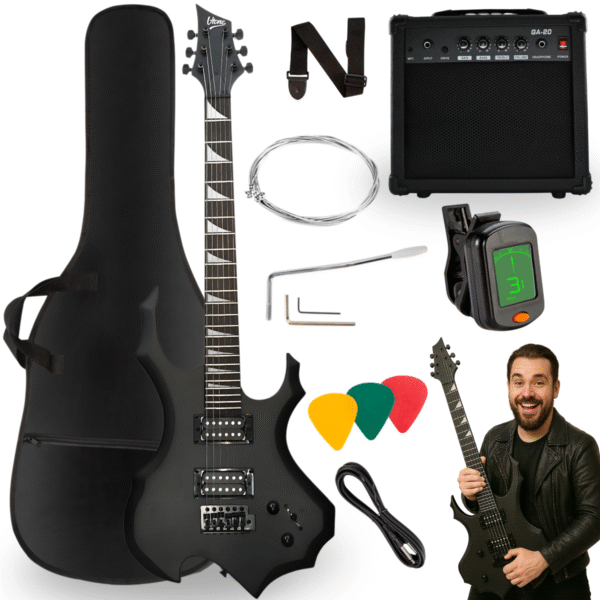 V-TONE EGS 39 MBK gitara elektryczna 4/4 czarny mat 39"