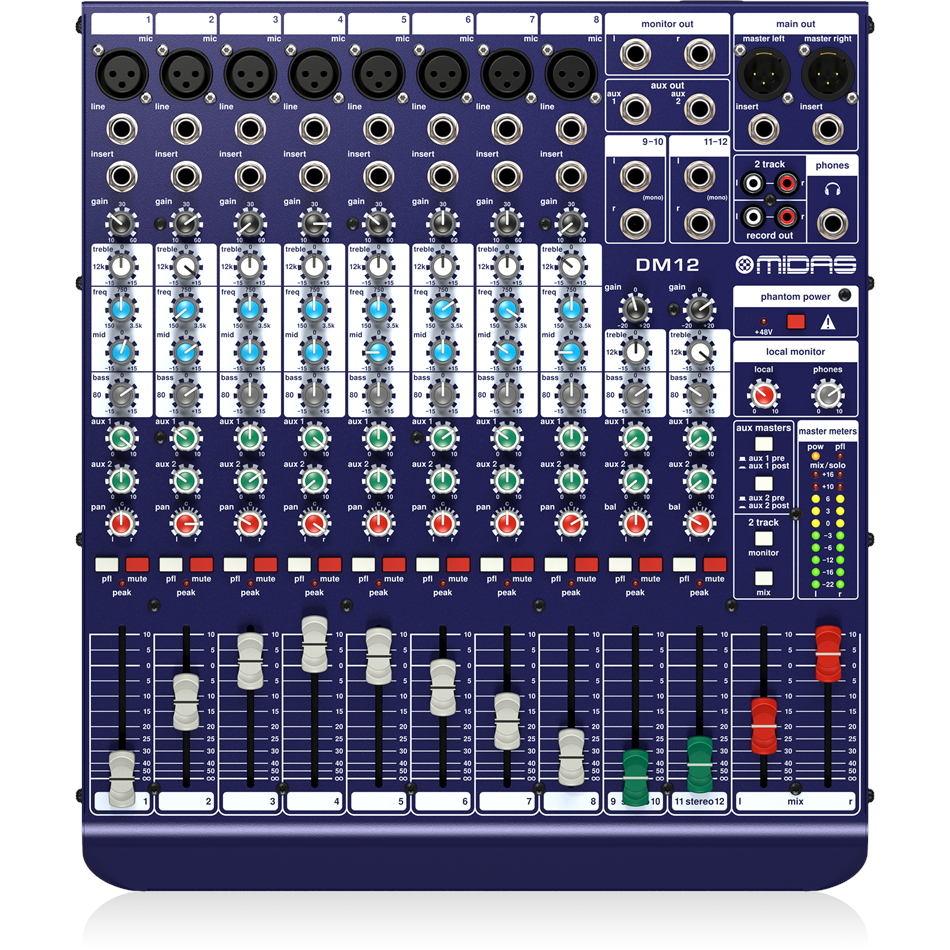 Midas DM12 mikser audio