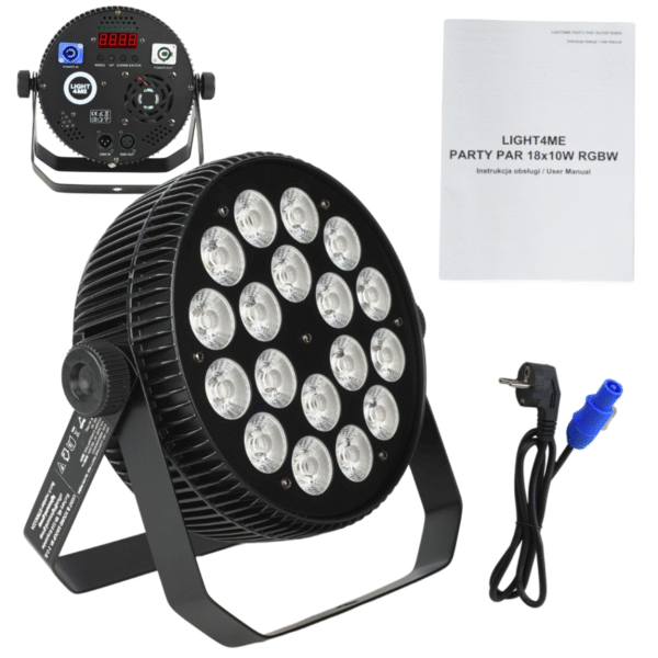 LIGHT4ME PARTY PAR 18x10W RGBW reflektor sceniczny - obrazek 12