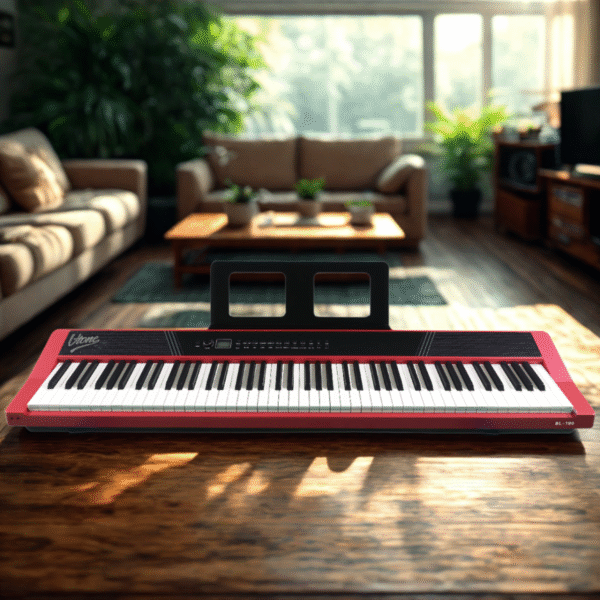 V-TONE BL-190 pianino cyfrowe przenośne ważona klawiatura - obrazek 8