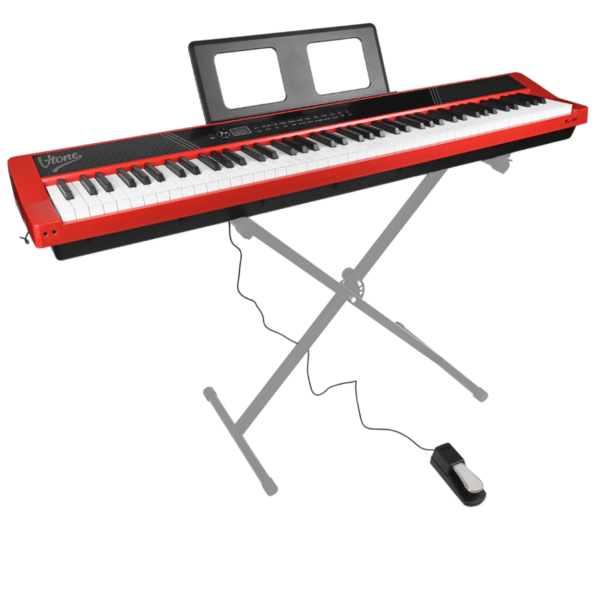 V-TONE BL-190 pianino cyfrowe przenośne ważona klawiatura - obrazek 5