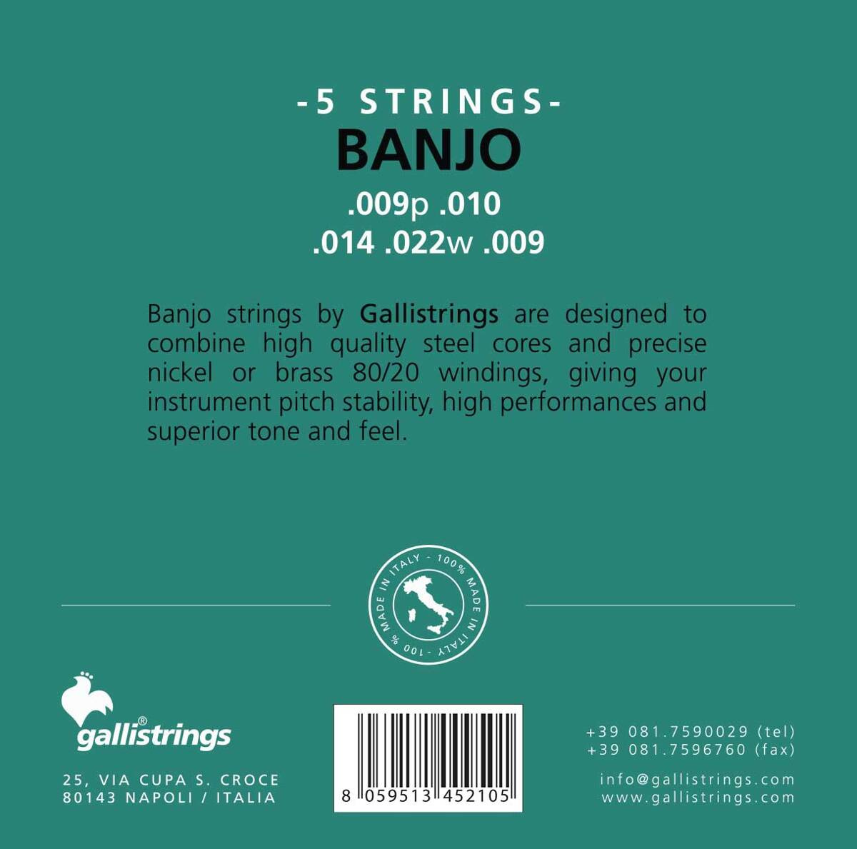 Galli G 210 - struny do banjo - obrazek 2