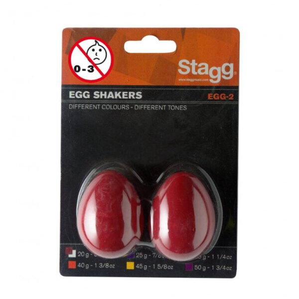 Stagg EGG 2 RD - shakery plastikowe - 20g - obrazek 2