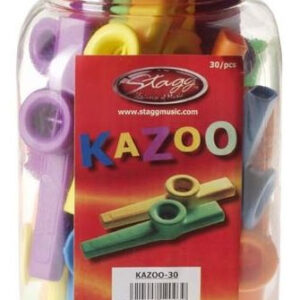 Stagg KAZOO 30 - kolorowe kazoo, 30 szt.