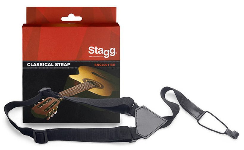 Stagg SNCL001-BK - regulowany pasek do gitary/ukulele
