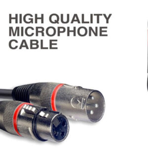 Stagg SMC3 XX RD – kabel mikrofonowy 3m z oznaczeniem końcówek