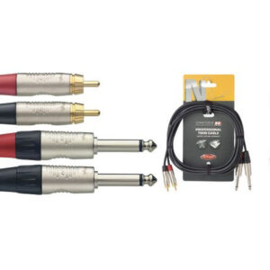 Stagg NTC3PCMR - podwójny kabel połączeniowy 3m