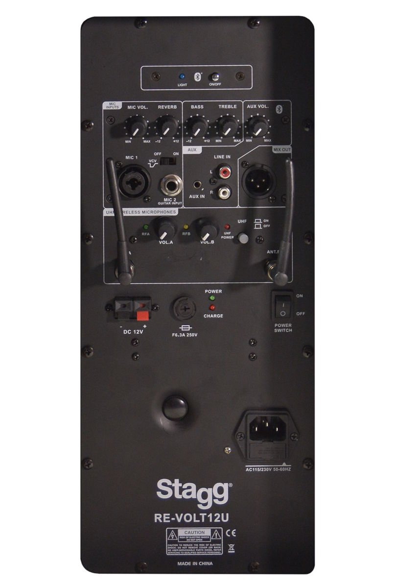 Stagg RE-VOLT12U EU - zestaw kolumna + 2 mikrofony - obrazek 5